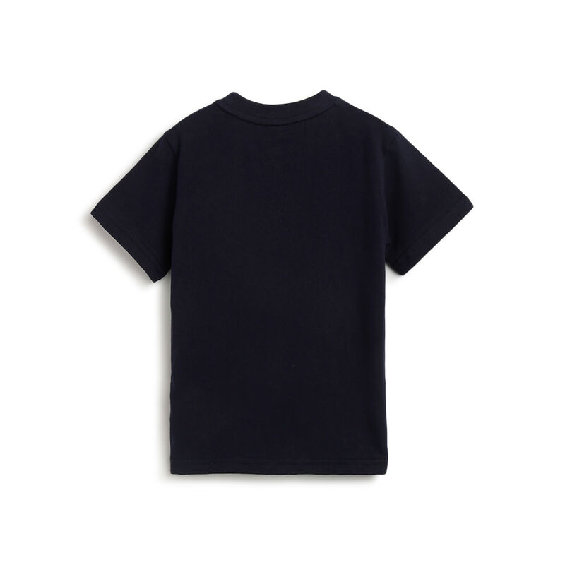 Boys Dark Blue Graphic Printed Short Sleeve T-Shirt image number 1